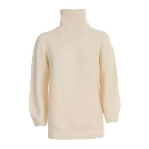 MaxMara/麦丝玛拉  女士白色羊毛经典时尚百搭高领秋冬针织衫/毛衣 13660603600 008