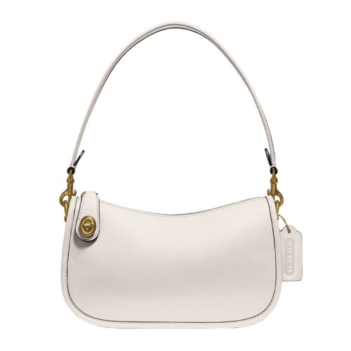 COACH/蔻驰女士纯色皮革拉链开合单肩包斜挎包手提包腋下包女包 C0638 多色可选