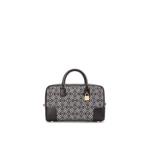  LOEWE罗意威 22年秋冬 女士 手提包 Amazona 28 bag in jacquard and calfskin A039N08X02-593 预定商品1-3周发货