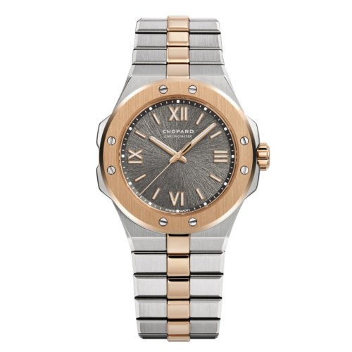  Chopard/萧邦 萧邦ALPINE EAGLE系列精钢和玫瑰金自动机械灰色表盘男女同款腕表36毫米298601-6001