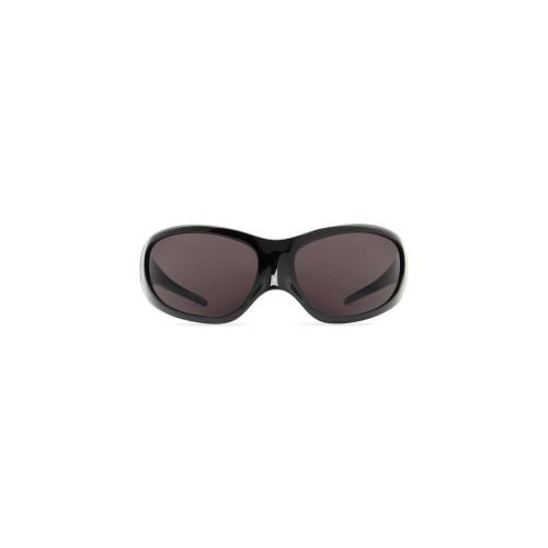  BALENCIAGA巴黎世家 22年秋冬 女士 太阳眼镜 Skin Xxl Cat Sunglasses  in Black 718477T0007