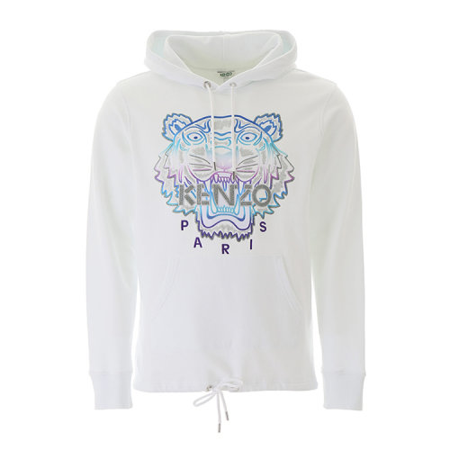 KENZO/高田贤三 凯卓男装 经典虎头图案  男士白色棉质时尚百搭休闲秋冬男卫衣 F965SW4444X7.01