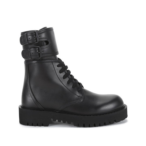 Valentino/华伦天奴 2021款 男士皮革系带拉链靴子短靴 WY2S0E62 JZI