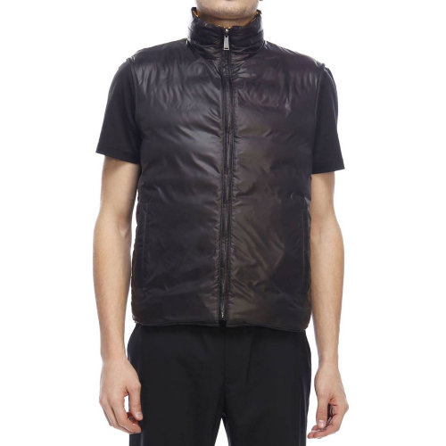 VERSACE/范思哲 男士拼色聚酯纤维双面羽绒马甲 A80318-A226631-A008