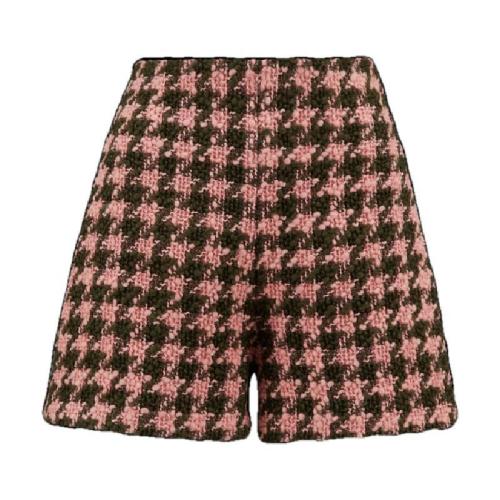  MONCLER蒙可蒙克莱 22年秋冬 女士 短裤 千鸟格粗花呢短裤 H20932B000085969YF48