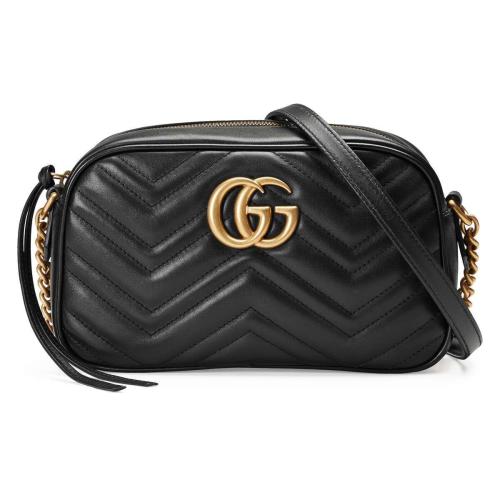  GUCCI古驰 22年秋冬 女士 GG Marmont系列小号绗缝肩背包 447632 DTD1T 1000 预定商品1-3周发货