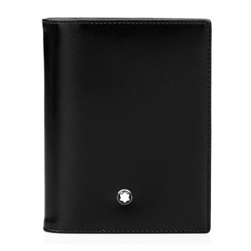 MontBlanc/万宝龙 大班系列 男士黑色短款折叠钱夹卡包信用卡钱夹套 5527