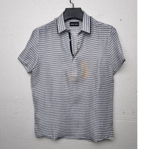 Emporio Armani/安普里奥阿玛尼条纹男士短袖衬衫  R1CD5TR130C021