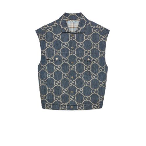  GUCCI古驰 22年秋冬 男士 Gucci Pineapple系列马甲 674339 XDBTY 4492