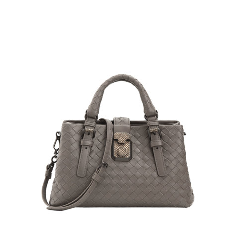 Bottega Veneta/葆蝶家  女包女士金属灰皮革时尚百搭单肩包手提包  493994VQ13B2905