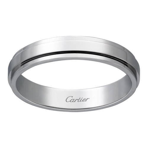 CARTIER/卡地亚 经典d'Amour系列 铂金950/1000简约大气无钻爱慕求婚订婚结婚戒指  B4210300