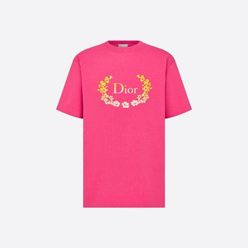  DIOR迪奥 22年秋冬 男士 短袖T恤 T-shirt， coupe relax 313J696A0554_C489