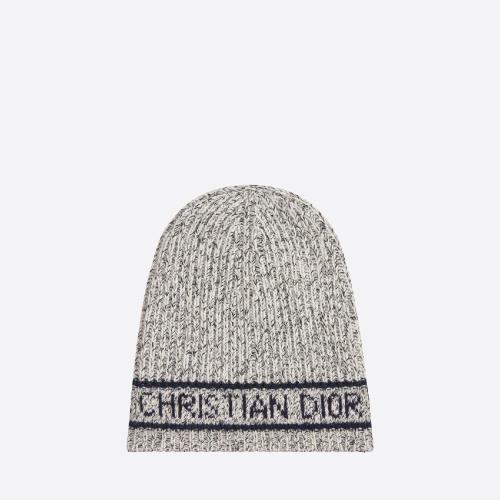  DIOR迪奥 22年秋冬 女士 帽子 Bonnet D-White 31DWI714I177_C080