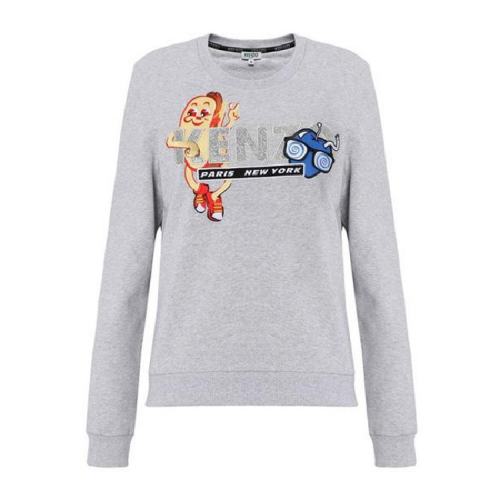  KENZO/高田贤三 女士浅灰色时尚休闲针织衫/毛衫 F752SW84295293 PLFSX