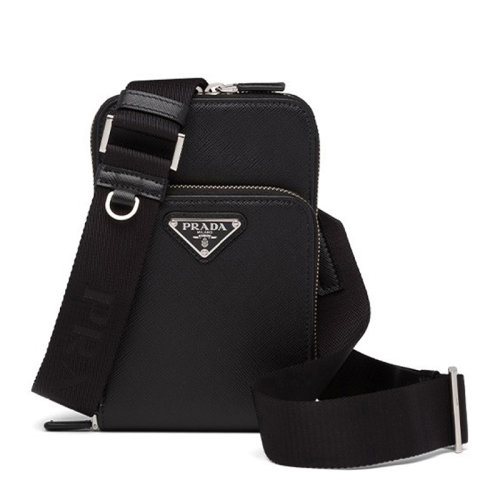 PRADA/普拉达 男士Saffiano皮革手机包单肩包男包 2ZH126-053-F0002