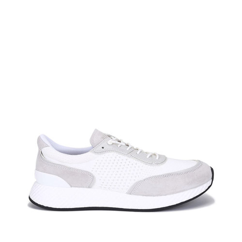 Z ZEGNA/杰尼亚 男士织物配皮Piuma休闲运动鞋 212 LHCBO A5107X