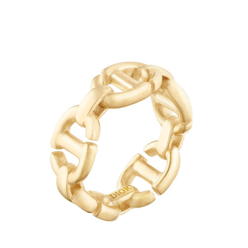 DIOR/迪奥  CD NAVY系列 镀金金属CD标志戒指 R1070CDNMT_D300