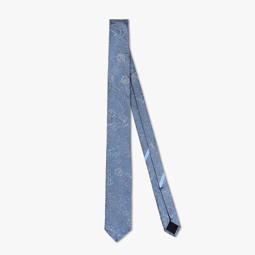  伯鲁提BERLUTI 22年秋冬 男士 领带 真丝Scritto图纹领带 T22TJ67-SBFJ_RTW-N64