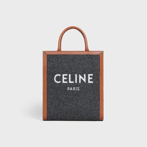 CELINE赛琳思琳 22年秋冬 女士 手提包 CABAS小号织物和牛皮革竖款手袋 192082ENU.09BE