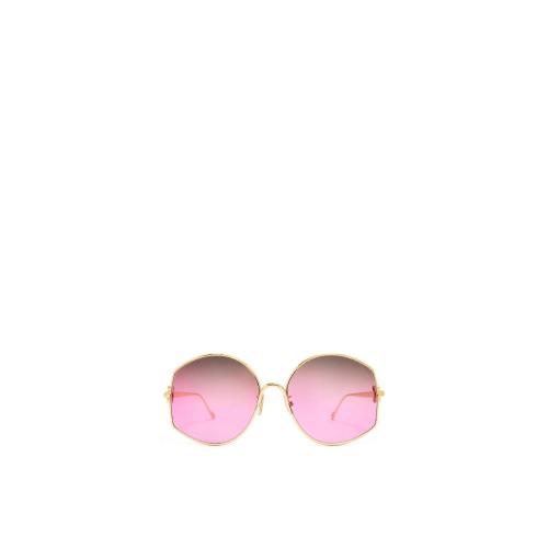  LOEWE罗意威 22年秋冬 女士 太阳眼镜 Oversize sunglasses in metal G832270X02-7225