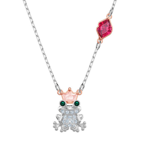Swarovski 施华洛世奇 女士 银色拼色青蛙王子挂坠项链 5456136