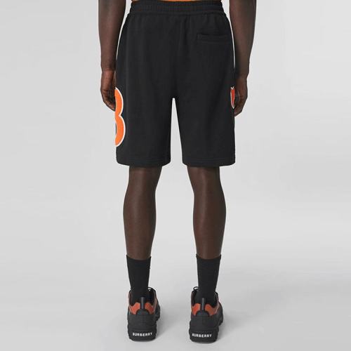  BURBERRY/博柏利 男士黑色棉质短裤 80427001