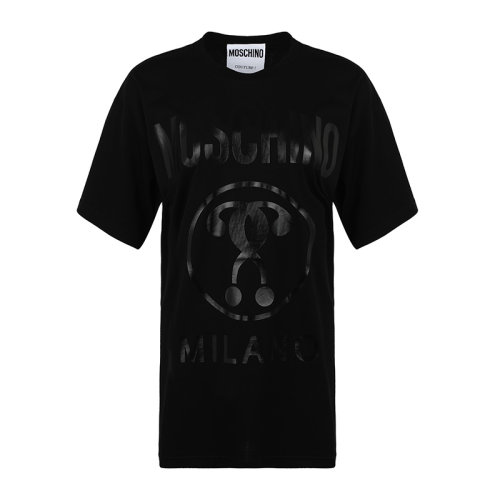 MOSCHINO/莫斯奇诺棉质宽松双问号女士短袖T恤A071405401