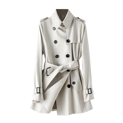 GeleiStory/GeleiStory  风衣女中长款2022秋冬新款气质经典纯棉防水风衣女士风衣