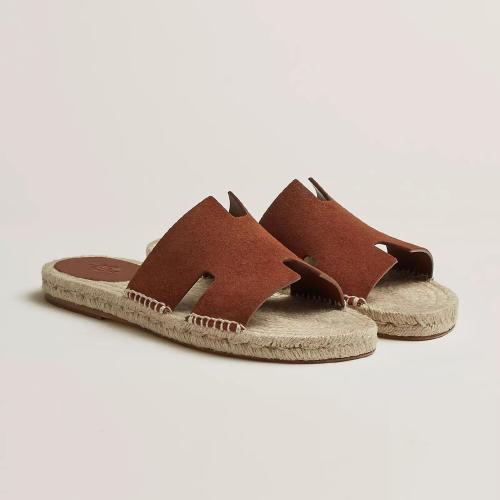 HERMES爱马仕 22年秋冬 男士 平底凉鞋 Espadrilles Antigua H211871ZH20430