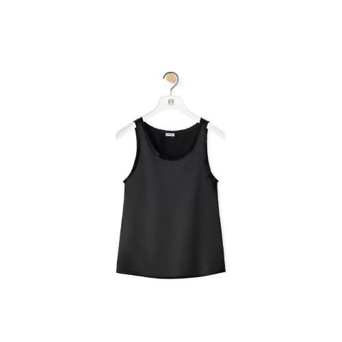  LOEWE罗意威 22年秋冬 女士 背心 Tank top in satin S359Y07X42-1100