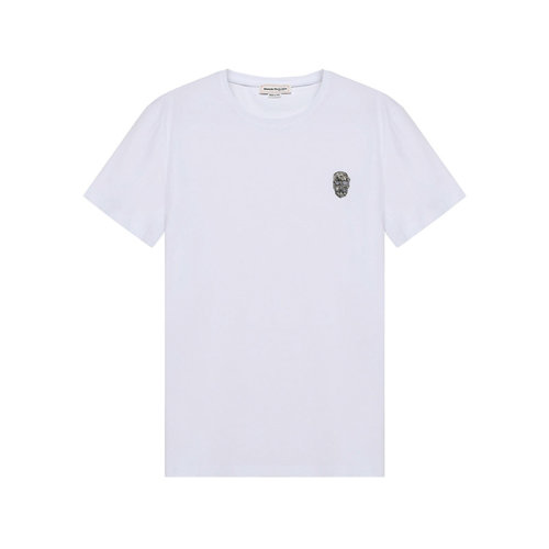 Alexander McQueen/亚历山大麦昆 2021款 男士短袖T恤 男士棉质圆领短袖T恤 662486 QRX04