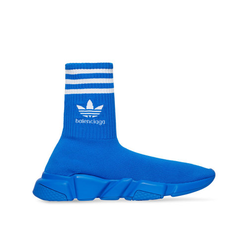 Balenciaga/巴黎世家 22年秋冬新款 ADIDAS联名SPEED系列 男士蓝色/白色高性能3D针织面料运动鞋717591WBDV14090
