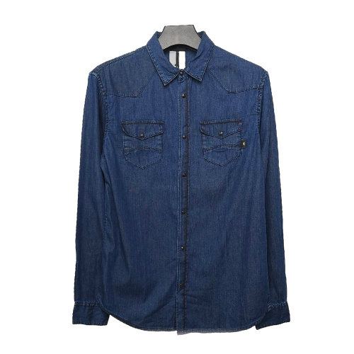 Emporio Armani/安普里奥阿玛尼 男士牛仔蓝长袖衬衫