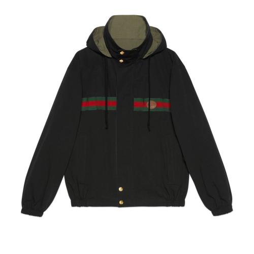  GUCCI古驰 22年秋冬 男士 双面尼龙棉混纺夹克 639277 Z8AJT 1043