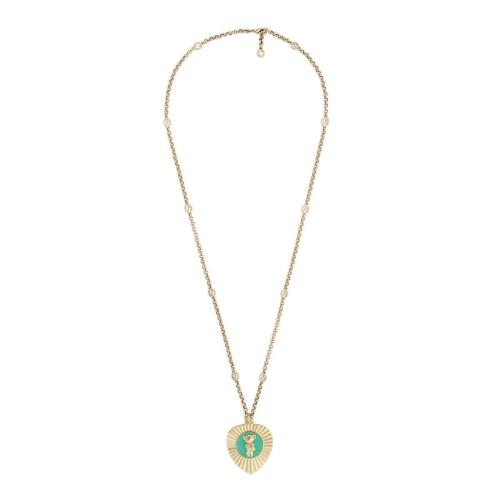 GUCCI古驰 22年秋冬 女士 Gucci HA HA HA特别系列饰吊坠项链 725824 J1631 8069