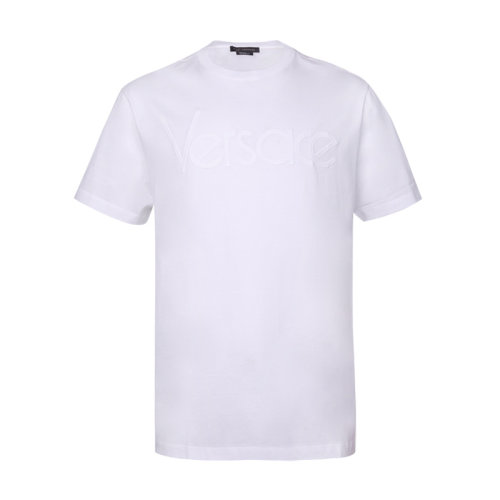 VERSACE/范思哲 男士短袖T恤 男士LOGO图案棉质圆领短袖T恤 A79331 A52