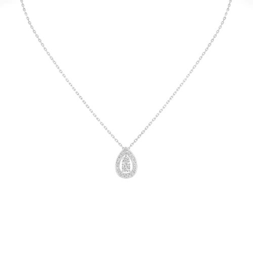 Chaumet/尚美  JOSéPHINE系列 女士18k金白金切割钻石夜轮吊坠082941