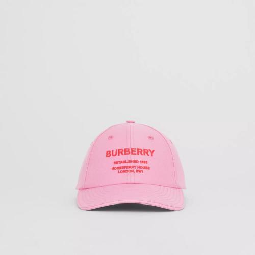  BURBERRY 22年秋冬 男士 Horseferry 图案棉质斜纹棒球帽 80487251