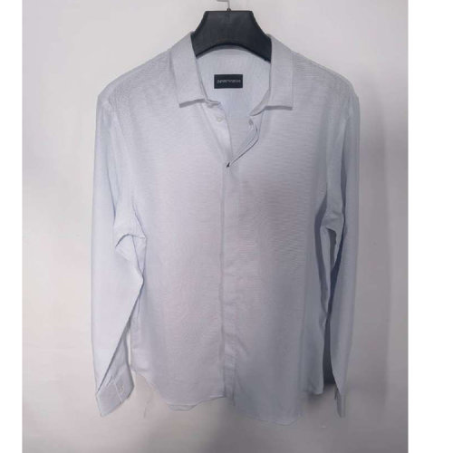 Emporio Armani/安普里奥阿玛尼/浅蓝色男士长袖衬衫