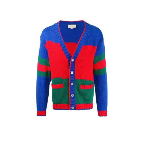 GUCCI/经典拼色羊毛开衫 598692/XKA14 6051男女同款