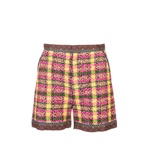 GUCCI/古驰 古琦女装 女士混色格纹花呢短裤 609708 ZADC5 7738