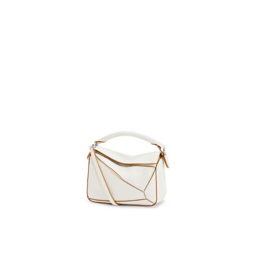  LOEWE罗意威 22年秋冬 女士 单肩包 Mini Puzzle bag in soft grained calfskin A510U95X37-19