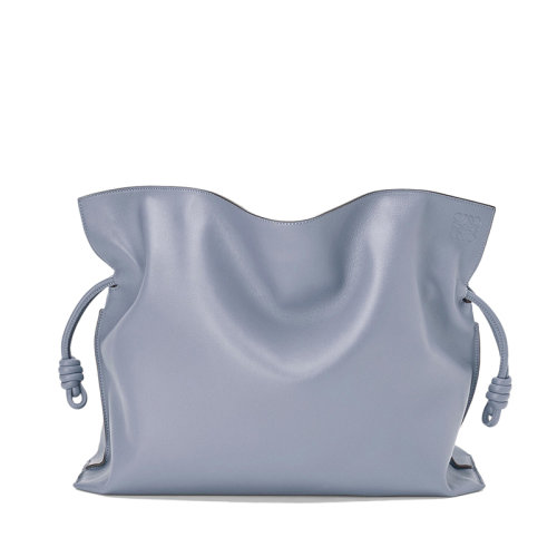 LOEWE/罗意威 22春夏新款Flamenco系列 女士XL款大西洋蓝色纳帕小牛皮手提单肩包0010640449