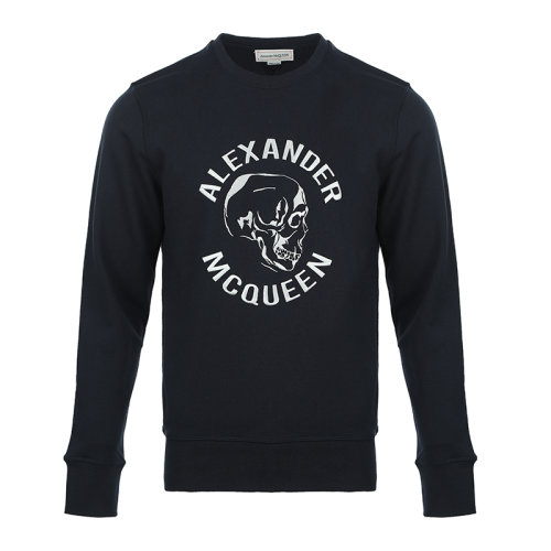 Alexander McQueen/亚历山大麦昆21新品刺绣图案男士套头卫衣男卫衣662584QRX43