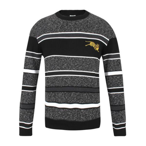 KENZO/高田贤三  凯卓男装 时尚老虎图案 男士深灰色羊毛圆领秋冬针织衫/毛衣 F965PU2033AE.99