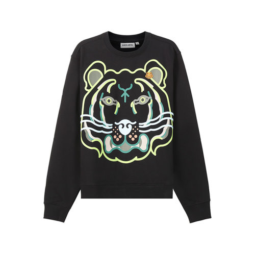 KENZO/高田贤三【22春夏新款】男士棉质加绒款K-Tiger圆领长袖卫衣运动衫 5SW033 4MO