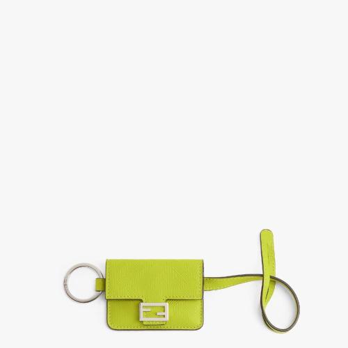  FENDI芬迪 22年秋冬 男士 零钱包 嫩芽绿皮革零钱包 7M0351AJF4F1J3R