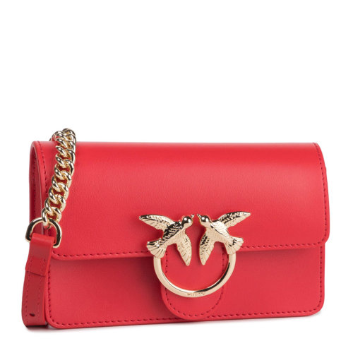 Pinko/品高 LOVE系列 Simply女士纯色链条包单肩包斜挎包飞鸟燕子包女包1P21KR-Y5FF多色可选