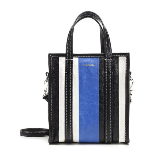 Balenciaga/巴黎世家 女士 黑色羊皮拉链开合手提包 513989DE9BN6460 HJH0015X