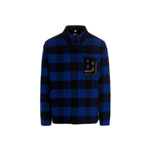  BURBERRY/博柏利 男士蓝色棉质长袖衬衫 8048727 PLFSX